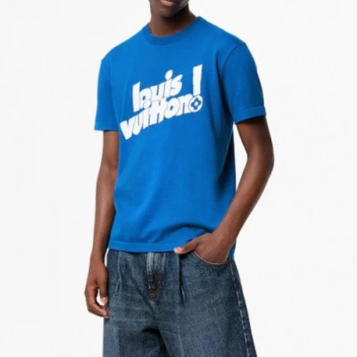 Louis vuitton  Mm/Wm Logo Short Sleeved Tshirts Blue - 루이비통 2021 남/녀 로고 반팔티 Lou03528x Size(xs - m) 블루