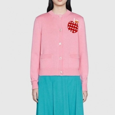 Gucci Womens Logo Crew-neck Sweaters Pink - 구찌 2021 여성 로고 크루넥 스웨터 Guc03979x Size(s - l) 핑크
