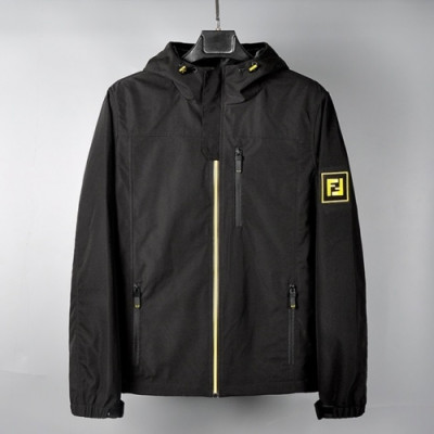 Fendi  Mens Logo Casual Blouson Black - 펜디 남성 로고 캐쥬얼 블루종 Fen01021x Size(m - 2xl) 블랙