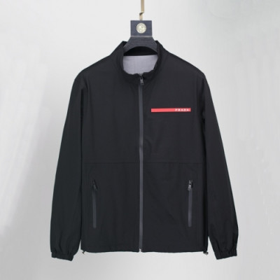 Prada  Mens Logo Casual Jackets Black - 프라다 2021 남성 로고 캐쥬얼 자켓 Pra02368x Size(m - 2xl) 블랙