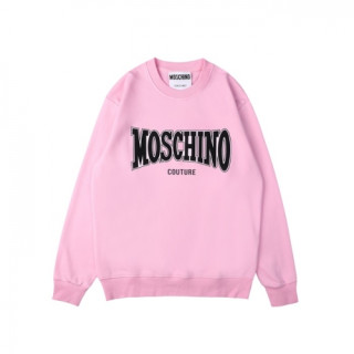 Moschino  Mm/Wm Crew-neck Cotton Tshirts Pink - 모스키노 2021 남/녀 크루넥 코튼 맨투맨 Mos0191x Size(s - l) 핑크