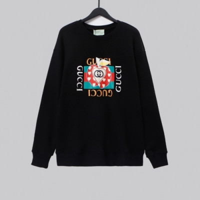 Gucci  Mm/Wm Logo Crew-neck Cotton Tshirts Black  - 구찌 2021 남/녀 로고 코튼 크루넥 코튼 긴팔티 Guc04020x Size(xs - l) 블랙