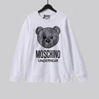 Moschino  Mm/Wm Crew-neck Cotton Tshirts White - 모스키노 2021 남/녀 크루넥 코튼 맨투맨 Mos0193x Size(xs - l) 화이트