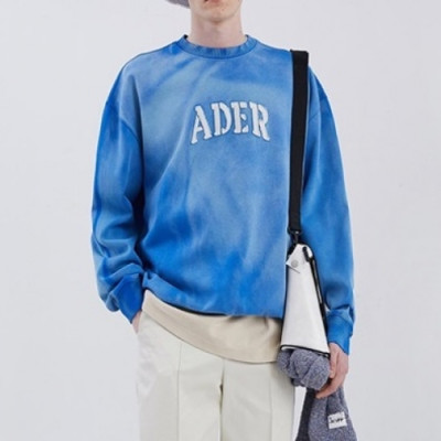ADER  Mens Minimal Cotton Tshirts Blue - ADER 2021 남성 미니멀 코튼 긴팔티 Ade0039x Size(s - l) 블루