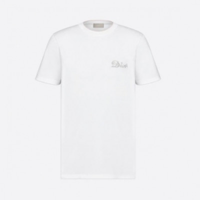 Dior  Mm/Wm Casual Crew-neck Short Sleeved Tshirts White - 디올 2021 남/녀 캐쥬얼 크루넥 반팔티 Dio01408x Size(xs - xl) 화이트