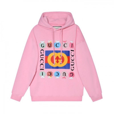 Gucci  Mm/Wm Logo Casual Hoodie Pink - 구찌 2021 남/녀 로고 캐쥬얼 후드티 Guc04042x Size(xs - l) 핑크
