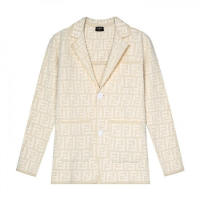 Fendi  Mm/Wm Casual Logo Suit Jackets Ivory - 펜디 2021 남/녀 캐쥬얼 로고 슈트 자켓 Fen01033x Size(xs - xl) 아이보리