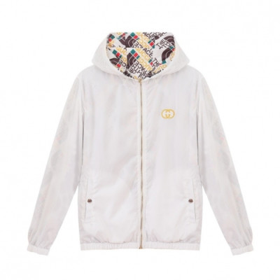 Gucci  Mens Logo Casual Jackets White - 구찌 2021 남성 로고 캐쥬얼 양면 자켓 Guc03815x Size(m - 2xl) 화이트