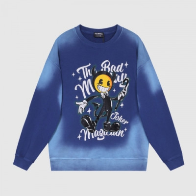 BAD MONDAY   Mm/Wm Logo Oversize Cotton Thirts Blue - BAN MONDAY 2021 남/녀 로고 오버사이즈 코튼 맨투맨 Bad0026x Size(xs - l) 블루