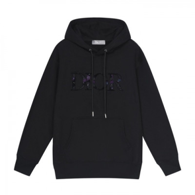 Dior  Mm/Wm  Logo Casual Cotton Hoodie Black - 디올 2021 남/녀 로고 캐쥬얼 코튼 후디 Dio01417x Size(s - xl) 블랙