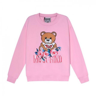 Moschino  Mm/Wm Crew-neck Cotton Tshirts Pink - 모스키노 2021 남/녀 크루넥 코튼 맨투맨 Mos0196x Size(s - l) 핑크
