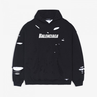 Balenciaga  Mm/Wm Logo Cotton Hoodie Black - 발렌시아가 2021 남/녀 로고 코튼 후디 Bal01177x Size(xs - l) 블랙