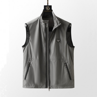 Prada  Mens Casual Logo Vest Gray - 프라다 2021 남성 캐쥬얼 로고 조끼 Pra02390x Size(m - 3xl)그레이