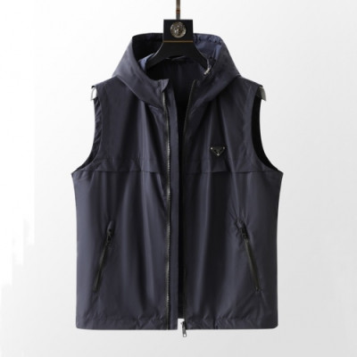 Prada  Mens Casual Logo Vest Navy - 프라다 2021 남성 캐쥬얼 로고 조끼 Pra02393x Size(m - 3xl) 네이비