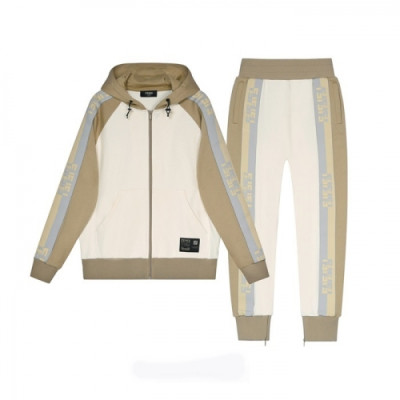 Fendi  Mens Patch Logo Training Down Clothes&Pants White - 펜디 2021 남성 패치 로고 다운 트레이닝복&팬츠 Fen01036x Size(s - xl) 화이트