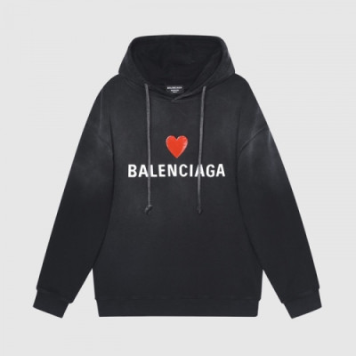 Balenciaga  Mm/Wm Logo Cotton Hoodie Black - 발렌시아가 2021 남/녀 로고 코튼 후디 Bal01185x Size(xs - l) 블랙