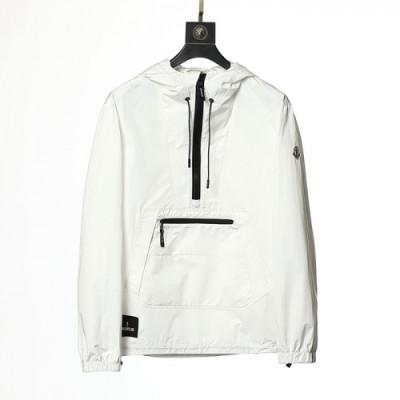 Moncler  Mens Logo Casual Jackets White - 몽클레어 2021 남성 로고 캐쥬얼 자켓 Moc02265x Size(m - 3xl) 화이트