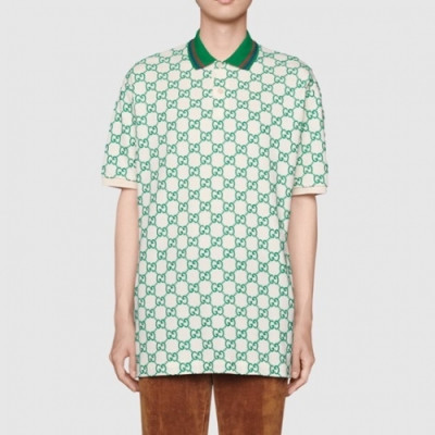 Gucci  Mm/Wm Logo Short Sleeved Tshirts Green - 구찌 2021 남/녀 로고 반팔티 Guc04063x Size(s - xl) 그린