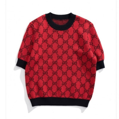 Gucci Womens Logo Crew-neck Sweaters Red - 구찌 2021 여성 로고 크루넥 스웨터 Guc04070x Size(s - l)  레드