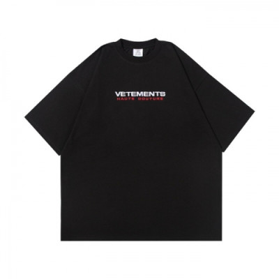 Vetements  Mm/Wm Printing Logo Cotton Short Sleeved Oversize Tshirts Black - 베트멍 2021 남/녀 프린팅 로고 코튼 오버사이즈 반팔티 Vet0184x Size(xs - l) 블랙