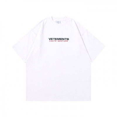 Vetements  Mm/Wm Printing Logo Cotton Short Sleeved Oversize Tshirts White - 베트멍 2021 남/녀 프린팅 로고 코튼 오버사이즈 반팔티 Vet0185x Size(xs - l) 화이트