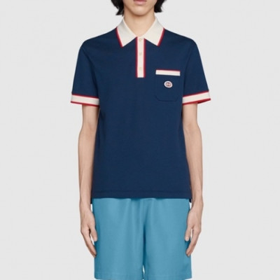 Gucci  Mm/Wm Logo Short Sleeved Tshirts Blue - 구찌 2021 남/녀 로고 반팔티 Guc04090x Size(xs - xl) 블루