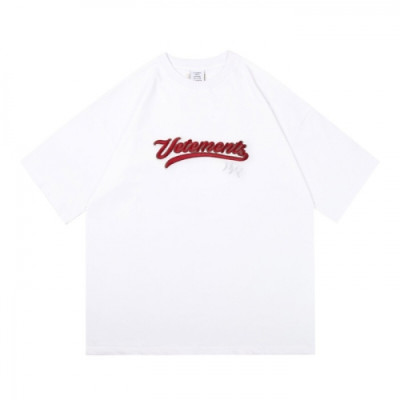 Vetements  Mm/Wm Printing Logo Cotton Short Sleeved Oversize Tshirts White - 베트멍 2021 남/녀 프린팅 로고 코튼 오버사이즈 반팔티 Vet0190x Size(xs - l) 화이트