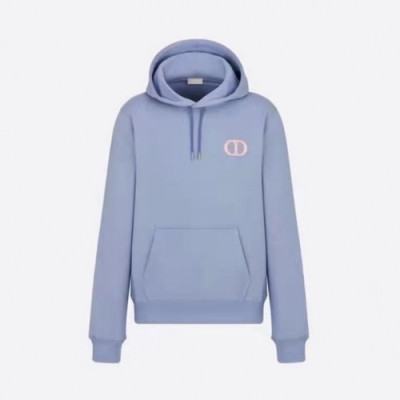 Dior  Mm/Wm  Logo Casual Cotton Hoodie Blue - 디올 2021 남/녀 로고 캐쥬얼 코튼 후디 Dio01447x Size(s - xl) 블루