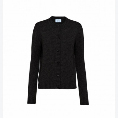 Prada  Womens Crew-neck Sweaters Black - 프라다 2021 여성 크루넥 스웨터 Pra02403x Size(s- l) 블랙