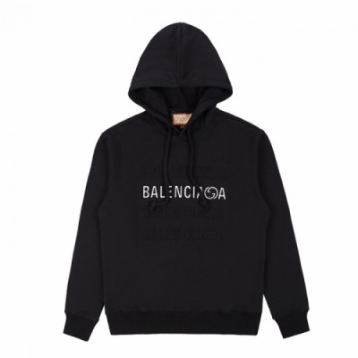 Balenciaga  Mm/Wm Logo Cotton Hoodie Black - 발렌시아가 2021 남/녀 로고 코튼 후디 Bal01196x Size(xs - l) 블랙