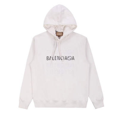 Balenciaga  Mm/Wm Logo Cotton Hoodie White - 발렌시아가 2021 남/녀 로고 코튼 후디 Bal01197x Size(xs - l) 화이트