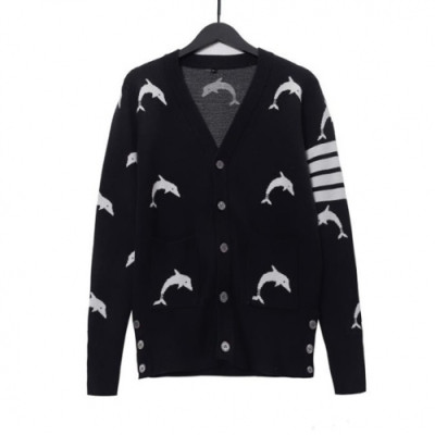 Thom Browne  Mm/Wm Strap V-neck Cardigan Black - 톰브라운 2021 남/녀 스트랩 브이넥 가디건 Thom01437x Size(l - 3xl) 블랙