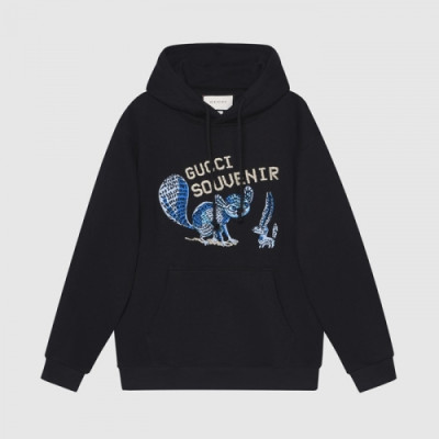 Gucci  Mm/Wm Logo Casual Hoodie Black - 구찌 2021 남/녀 로고 캐쥬얼 후드티 Guc04112x Size(xs - l) 블랙