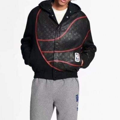 Louis vuitton  Mens Logo Leather Jackets Black - 루이비통 2021 남성 로고 가죽 자켓 Lou03642x Size(m - 3xl) 블랙