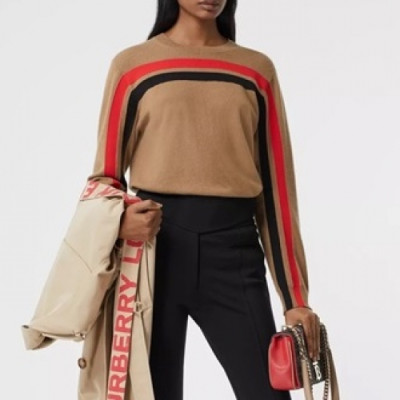 [버버리]Burberry 2021 Womens Vintage Crew-neck Sweaters - 버버리 2021 여성 빈티지 크루넥 스웨터 Bur03589x.Size(s - l).카멜