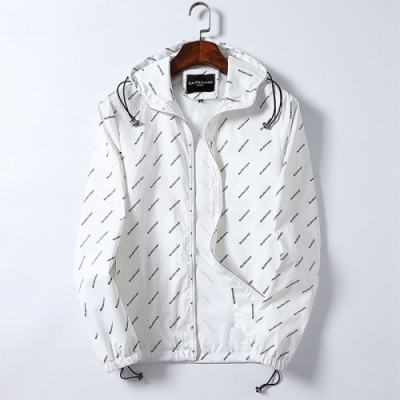 Balenciaga  Mens Logo Casual Jackets White - 발렌시아가 2021 남성 로고 캐쥬얼 재킷 Bal01208x Size(m - 3xl) 화이트