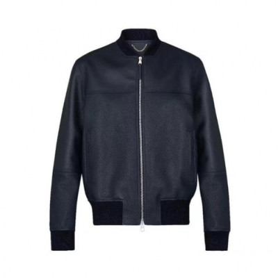Louis vuitton  Mens Logo Leather Jackets Black - 루이비통 2021 남성 로고 가죽 자켓 Lou03659x Size(m - 3xl) 블랙