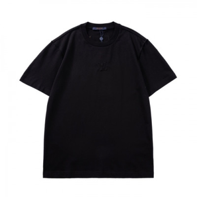 Louis vuitton  Mm/Wm Logo Short Sleeved Tshirts Black - 루이비통 2021 남/녀 로고 반팔티 Lou03674x Size(s - xl) 블랙
