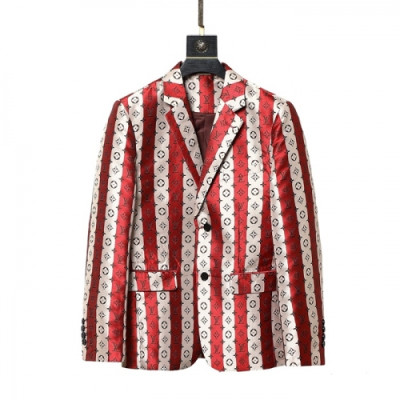 Louis vuitton  Mens Logo Suit Jackets Red - 루이비통 2021 남성 로고 슈트 자켓 Lou03677x Size(m - 3xl) 레드