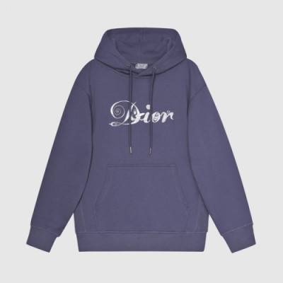 Dior  Mm/Wm  Logo Casual Cotton Hoodie Blue - 디올 2021 남/녀 로고 캐쥬얼 코튼 후디 Dio01504x Size(xs - l) 블루