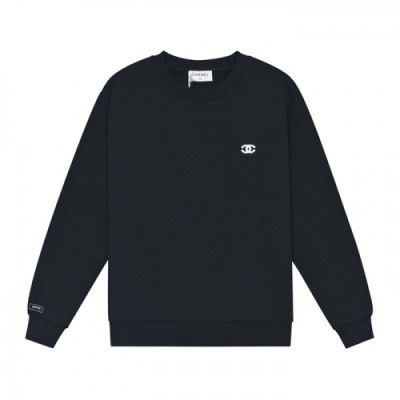 Chanel  Mm/Wm Crew-neck Logo Cotton Tshirts Black - 샤넬 2021 남/녀 크루넥 로고 코튼 긴팔티 Cnl0801x Size(s - l) 블랙