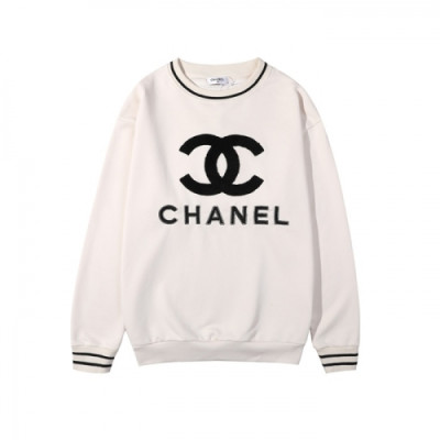 Chanel  Mm/Wm Crew-neck Logo Cotton Tshirt White - 샤넬 2021 남/녀 크루넥 로고 코튼 긴팔티 Cnl0803x Size(s - xl) 화이트