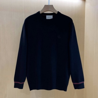 Gucci  Mm/Wm Logo Crew-neck Sweaters Black  - 구찌 2021 남/녀 로고 크루넥 스웨터 Guc04437x Size(m - 2xl) 블랙