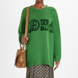 Maxmara  Ladies Crew-neck Sweater Green - 막스마라 2021 여성 크루넥 스웨터 Max0040x Size(s - l) 그린