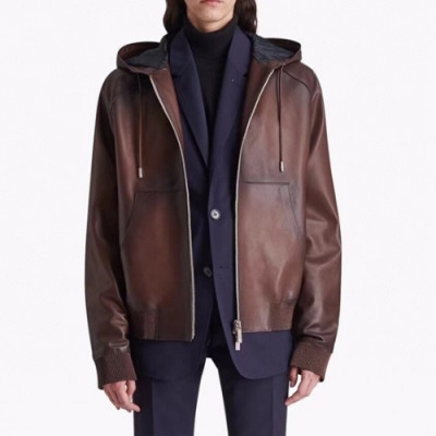Berluti  Mens Casual Leather Jackets Brown - 벨루티 2021 남성 캐쥬얼 가죽 자켓 Ber0051x Size(m - 2xl) 브라운