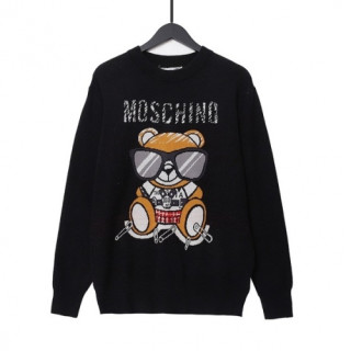 Moschino  Mm/Wm Crew-neck Wool Sweater Black - 모스키노 2021 남자 크루넥 울 스웨터 Mos0208x Size(xs - l) 블랙