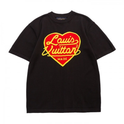 Louis vuitton  Mm/Wm Logo Short Sleeved Tshirts Black - 루이비통 2021 남/녀 로고 반팔티 Lou03733x Size(s - xl) 블랙