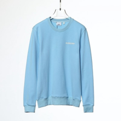 Burberry  Mm/Wm Logo Casual Cotton Tshirts Blue - 버버리 2021 남/녀 로고 캐쥬얼 코튼 맨투맨 Bur04188x Size(xs - l) 블루