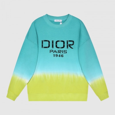 Dior  Mm/Wm Logo Casual Cotton Tshirts Green - 디올 2021 남/녀 로고 캐쥬얼 코튼 긴팔티 Dio01466x Size(s - xl) 그린