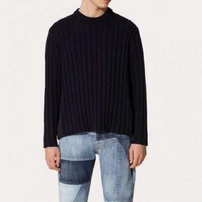 Valentino  Mens Big Logo Crew-neck Wool Sweaters Black - 발렌티노 2021 남성 빅로고 크루넥 울 스웨터 Val0491x Size (s - xl) 블랙